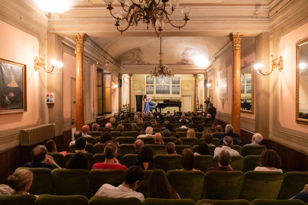 Emy Bernecoli Elia Andrea Corazza live in Accademia Filarmonica Festival Respighi BOLOGNA 2023