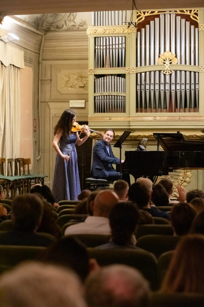 Emy Bernecoli Elia Andrea Corazza live in Accademia Filarmonica Festival Respighi BOLOGNA 2023